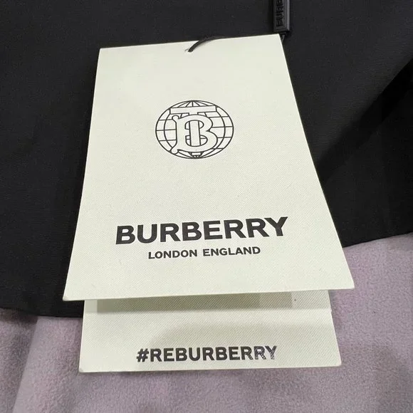 Burberry Kids Layered Logo Print Water Repel Coat Over Orange Logo Bomber Jacket